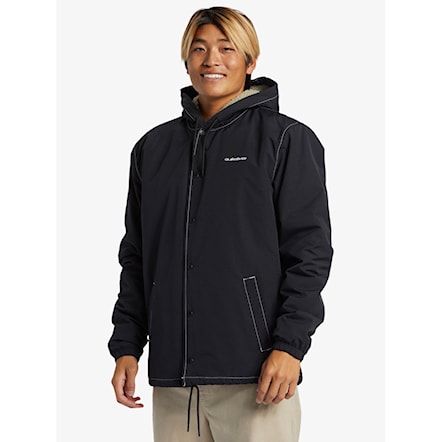 Winter Jacket Quiksilver Rain Cloud Warm Hooded Coach black 2025 - 3