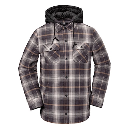 Kurtka zimowa do miasta Volcom Ins Riding Flannel stone 2025 - 1