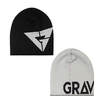 Čiapka Gravity Logo Reversible black/grey 2018 - 1