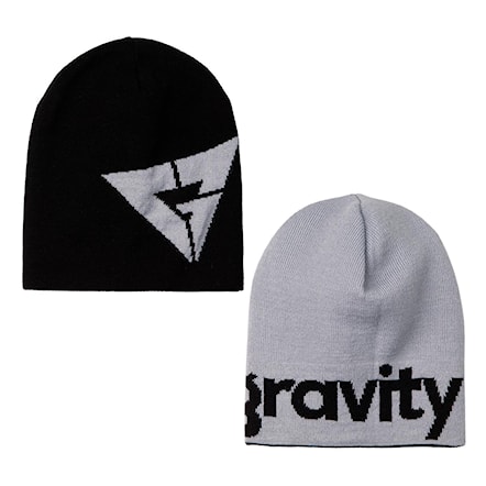 Čiapka Gravity Logo Reversible black/grey 2017 - 1