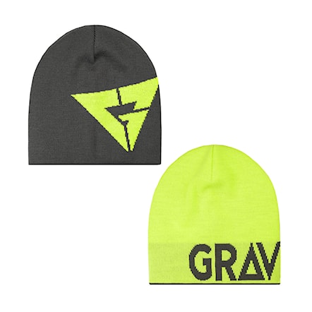 Čepice Gravity Logo Reversible grey/lime 2018 - 1
