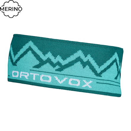 Headband ORTOVOX Peak Headband pacific green 2024 - 1