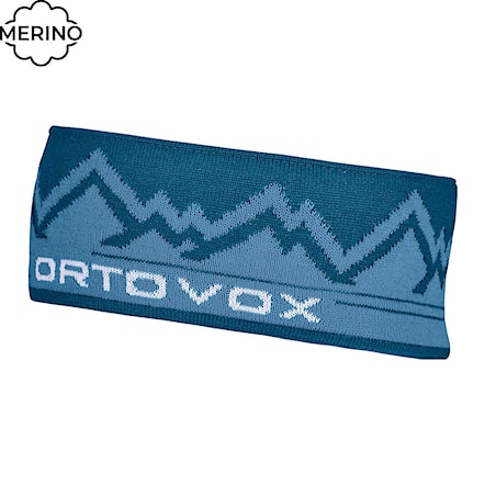 Opaska ORTOVOX Peak Headband petrol blue 2024 - 1
