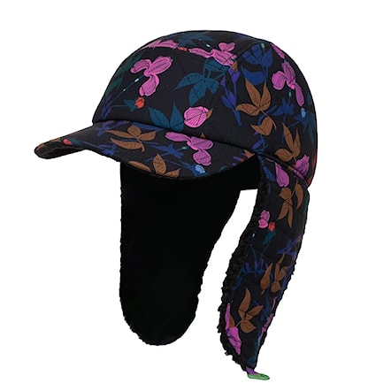 Čepice Roxy Roxy X Rowley Trapper true black darkreds floral 2024 - 1