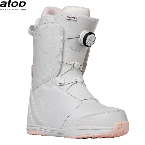Boty na snowboard Gravity Aura Atop white/pale pink 2024