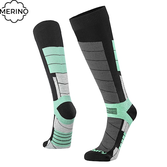 Snowboard Socks Gravity Nico black/mint 2025