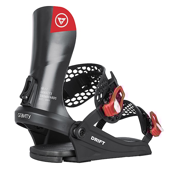 Vázání na snowboard Gravity Drift black/red 2026