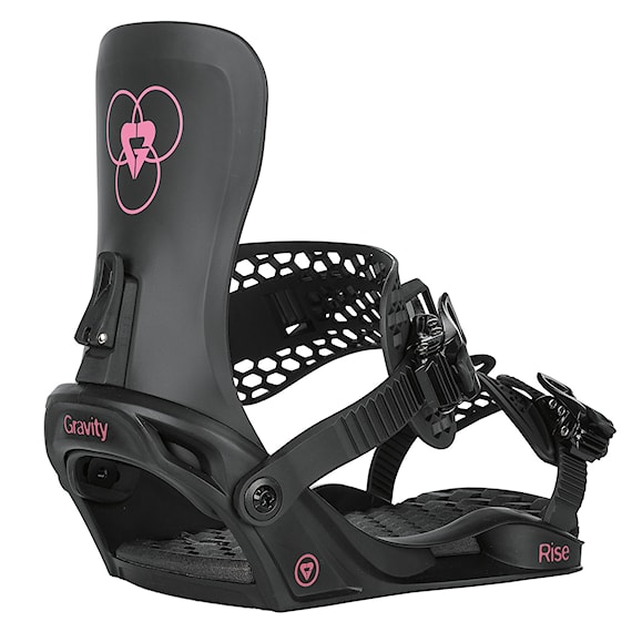 Vázání na snowboard Gravity Rise black 2026