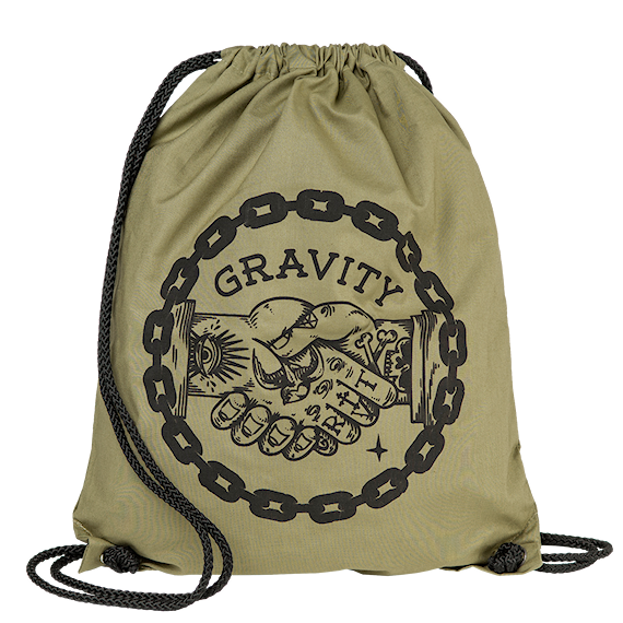 Gravity Handshake Cinch Bag canvas 2016/2017