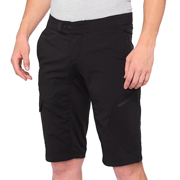 Bike kraťasy 100% Ridecamp Shorts black 2021 - 1