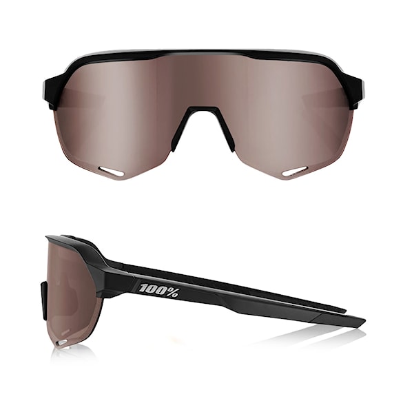 Bike brýle 100% S2 soft tact black | hiper crimson silver mirror 2025 - 2