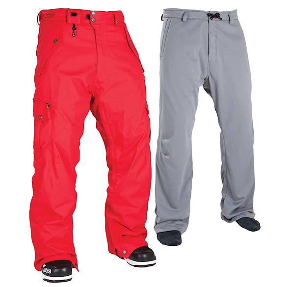 Kalhoty na snowboard 686 Original Cargo red 2012 - 1
