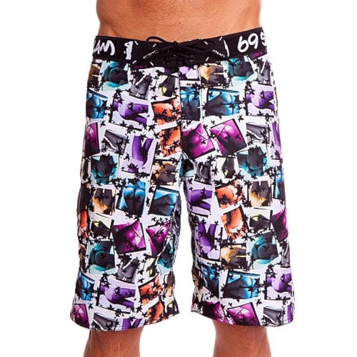 Plavky 69Slam Dlouhé Boardshort eves leaves 2013 - 1