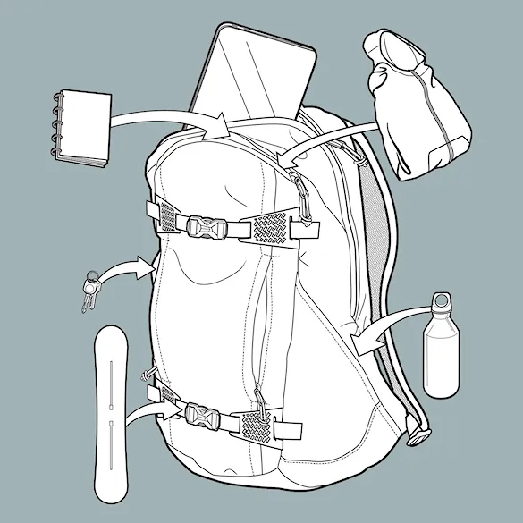 Batoh Burton Day Hiker 2.0 30L gotham gray 2027 - 3