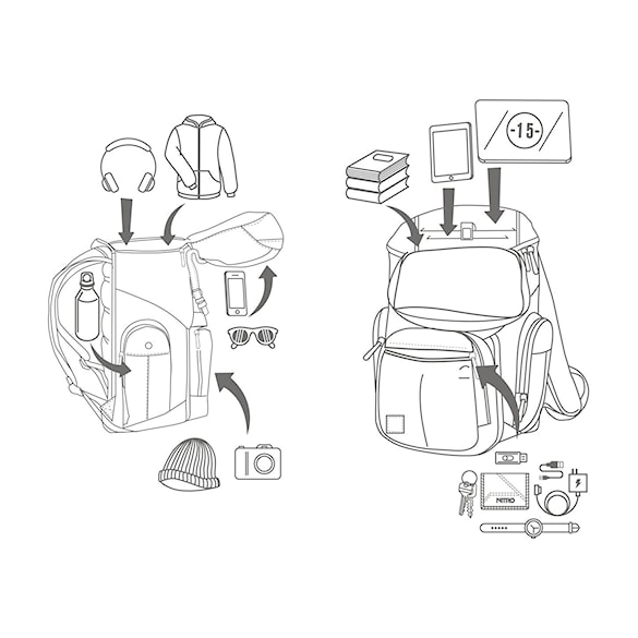 Plecak Nitro Daypacker tropical - 4