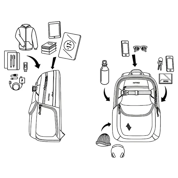 Backpack Nitro Future Hero amber glow - 4