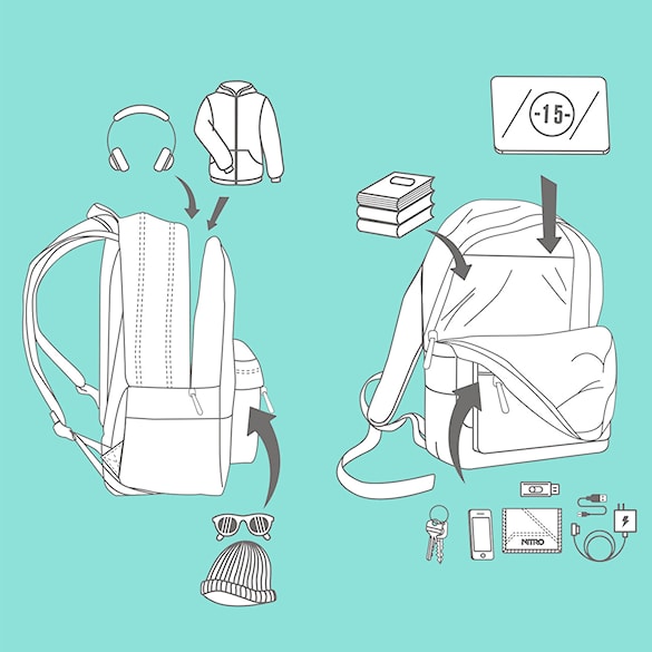 Batoh Nitro Urban Classic forged camo - 16