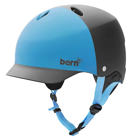 Helma na skateboard Bern Lenox H2O mat. black/cyan 2012 - 1