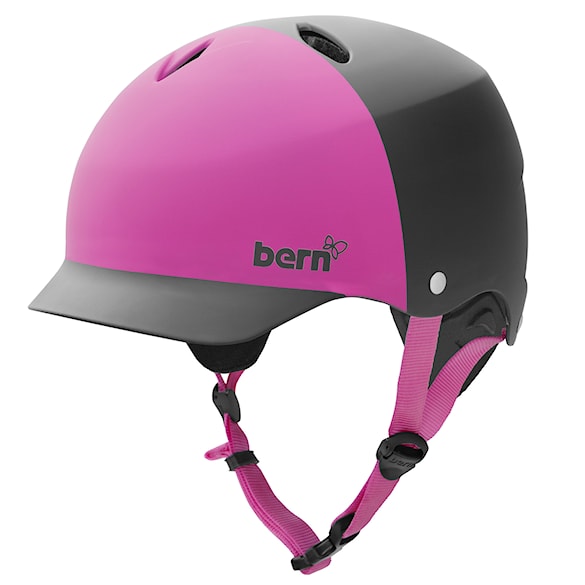 Helma na skateboard Bern Lenox H2O mat.blk/magenta - 1
