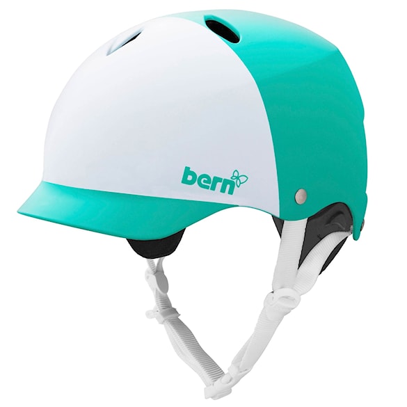 Helma na skateboard Bern Lenox H2O mat. white/turq. - 1