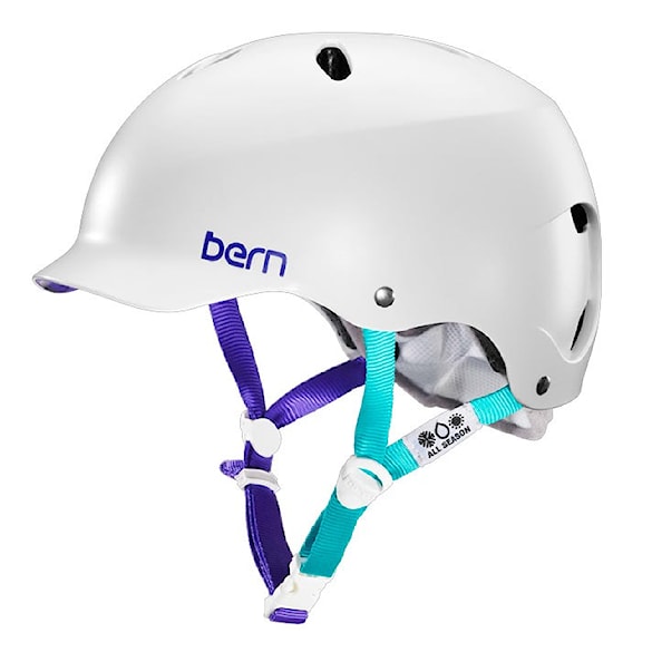 Helma na skateboard Bern Lenox satin white 2014 - 1