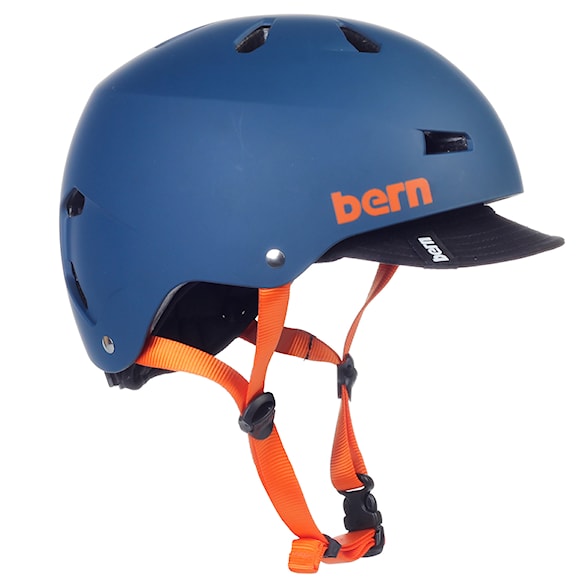 Helma na skateboard Bern Macon matte blue visor 2013 - 1