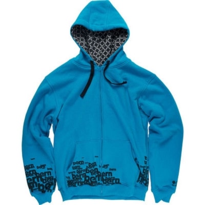 Bike mikina Bern Scatter Hoodie cyan - 1