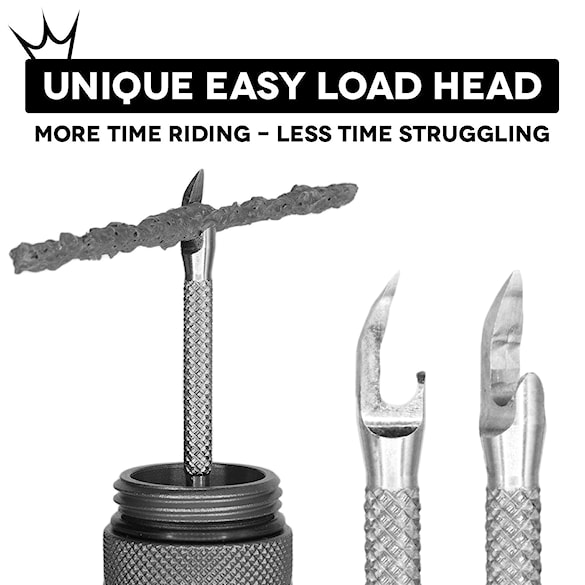 Oprava defektu Peaty's Holeshot Tubeless Puncture Plugger Kit slate - 4