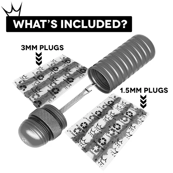 Puncture Repair Peaty's Holeshot Tubeless Puncture Plugger Kit slate - 7