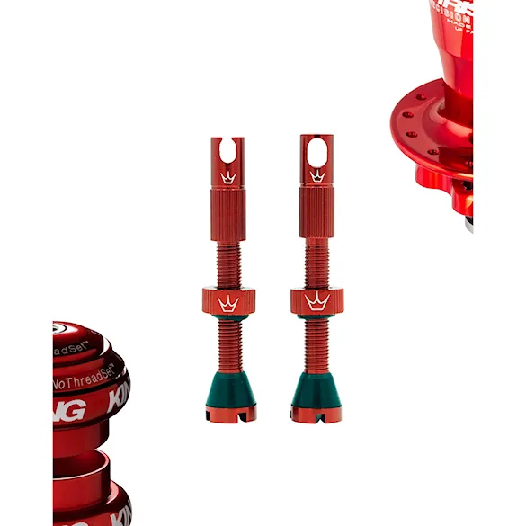 Ventilky Peaty's MK2 Tubeless Valves 42mm red - 5