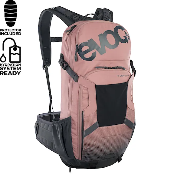 Bike batoh EVOC FR Enduro 16 dusty pink/carbon grey - 1
