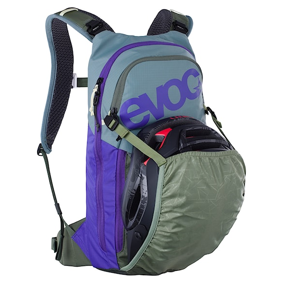 Bike Backpack EVOC Stage 6 steel/violet/dark olive - 5