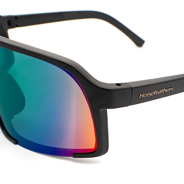 Okulary rowerowe Horsefeathers Magnum matt black | mirror green - 2