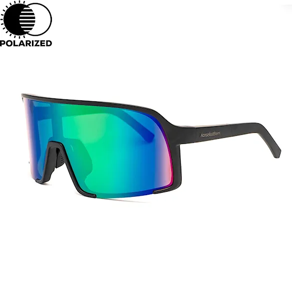 Okulary rowerowe Horsefeathers Magnum matt black | mirror green - 1
