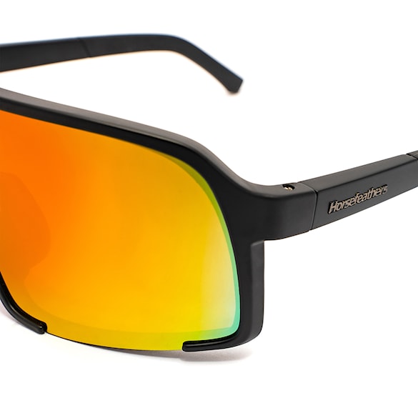 Bike okuliare Horsefeathers Magnum matt black | mirror red - 2