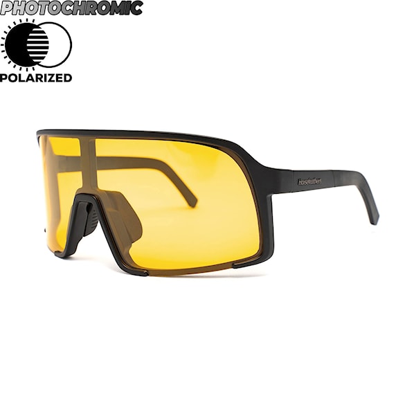 Bike okuliare Horsefeathers Magnum Photochromic matt black| yellow - 1