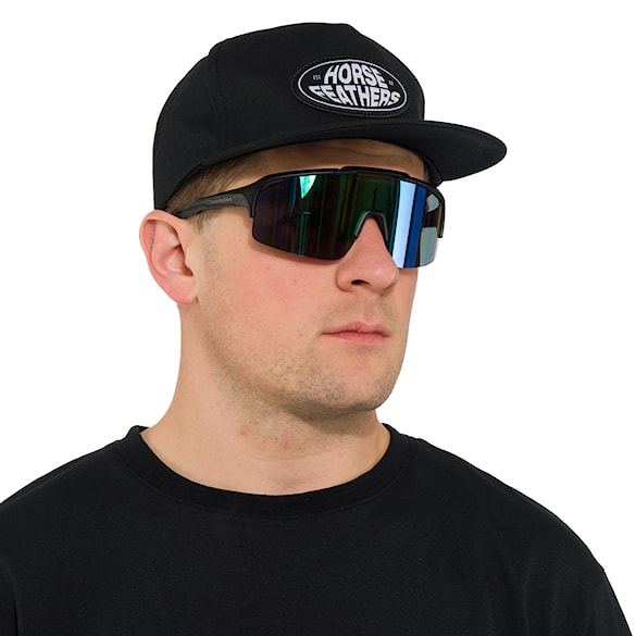 Bike okuliare Horsefeathers Recoil matt black | mirror green - 2