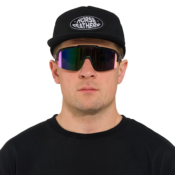 Bike okuliare Horsefeathers Recoil matt black | mirror green - 6
