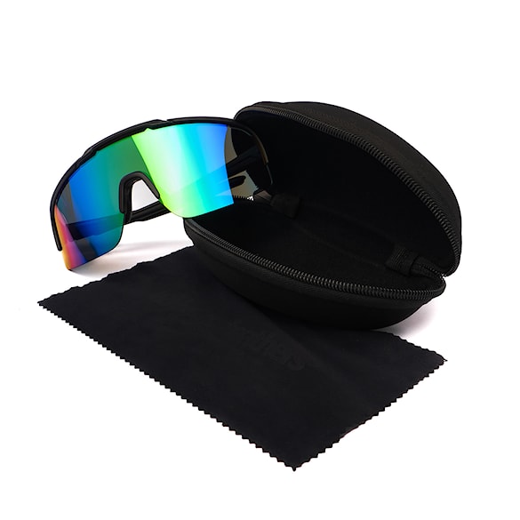 Bike okuliare Horsefeathers Recoil matt black | mirror green - 8