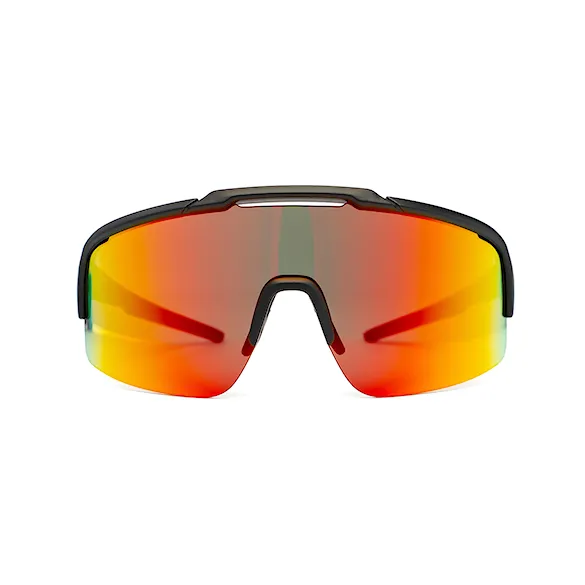 Bike brýle Horsefeathers Recoil matt black | mirror red - 4