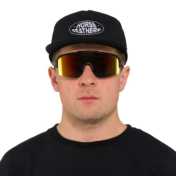 Bike Eyewear Horsefeathers Recoil matt black | mirror red - 6