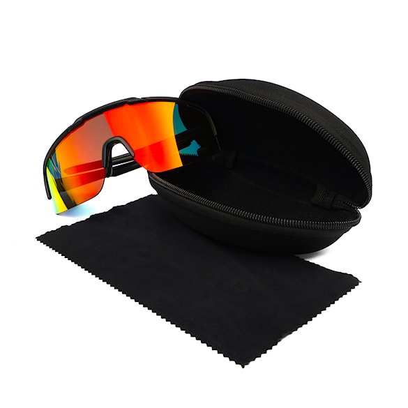 Bike Eyewear Horsefeathers Recoil matt black | mirror red - 8