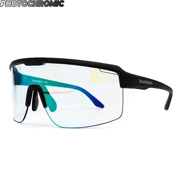 Bike okuliare Horsefeathers Scorpio Photochromic matt black | mirror green - 1