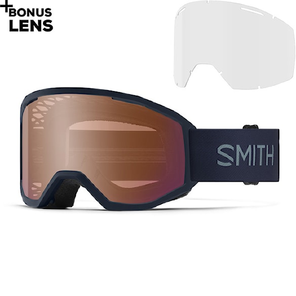 Bike brýle Smith Loam MTB midnight navy | contrast rose flash multilayer+clear 2026 - 1