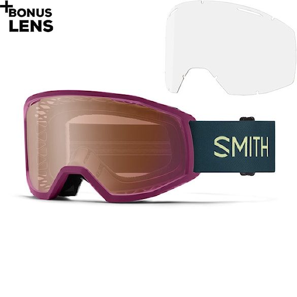 Okulary rowerowe Smith Loam S MTB huckleberry | contrast rose flash+clear 2025 - 1
