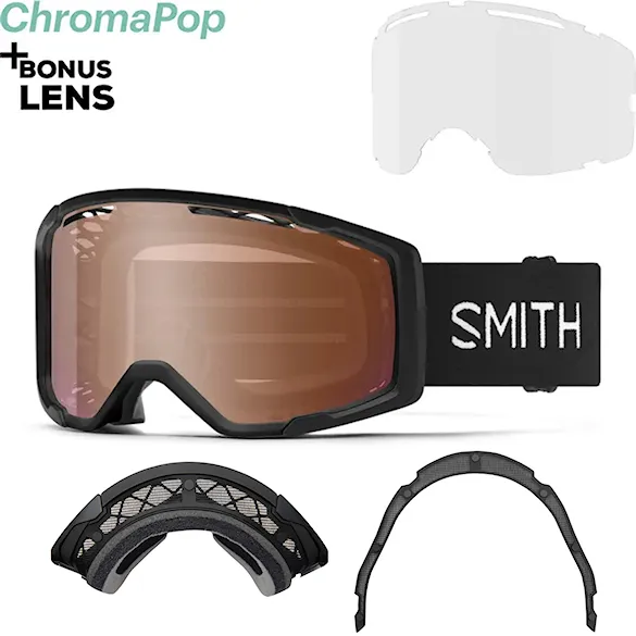 Okulary rowerowe Smith Rhythm MTB + Dirt Screen black | cp rose flash+clear 2026 - 1