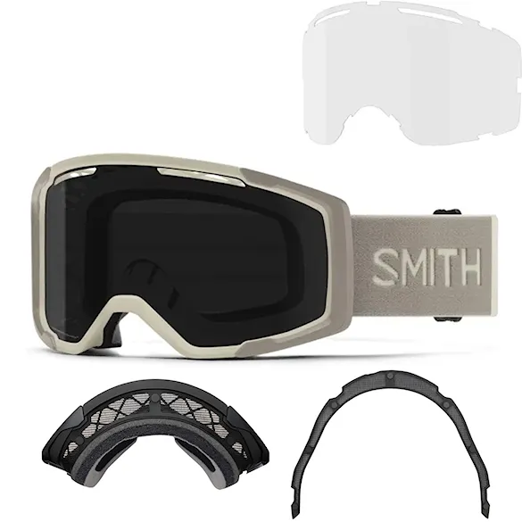 Okulary rowerowe Smith Rhythm MTB + Dirt Screen chalk | cp sun black+clear 2026 - 1