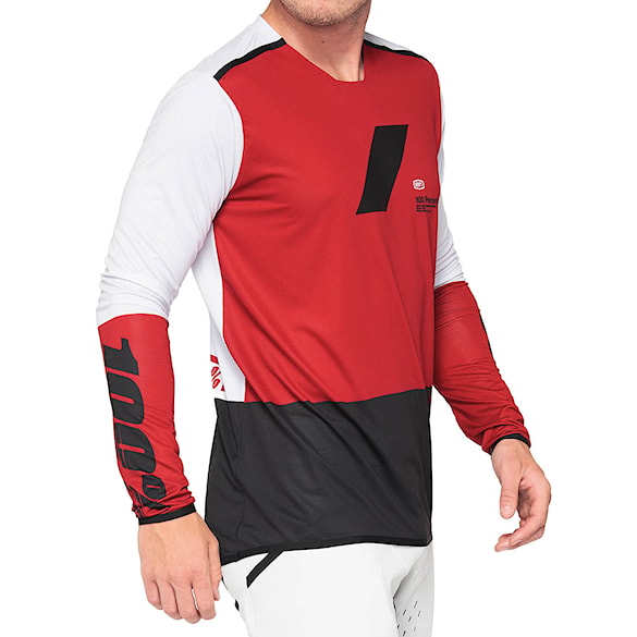 Bike dres 100% R-Core X Jersey cherry/black 2021 - 3