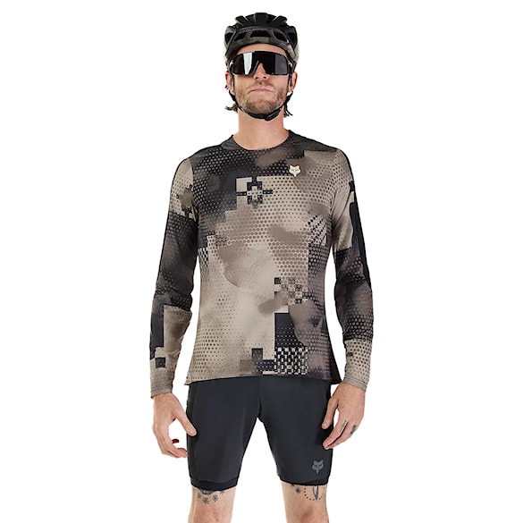 Bike dres Fox Flexair Ascent LS Jersey Pulse sand 2025 - 1