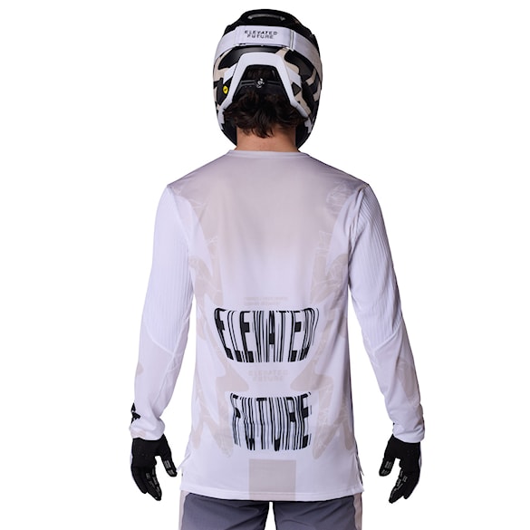 Bike koszulka Fox Flexair LS Jersey Diffuse SE white 2026 - 2